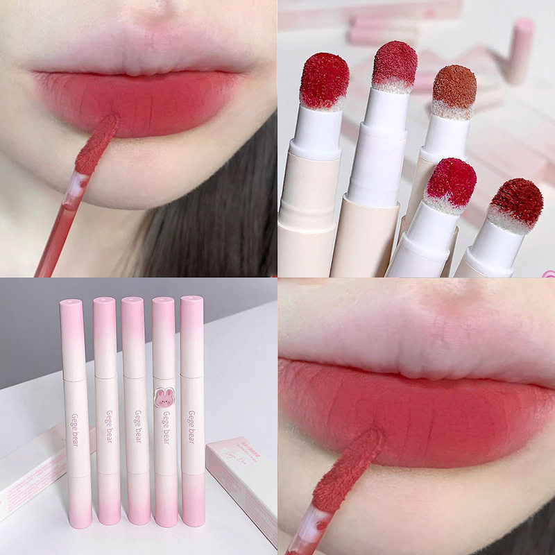 Gege bear唇粉霜  绒雾哑光学生平价丝绒雾面感国货彩妆学生口红,彩妆/香水/美妆工具,唇彩/唇蜜/唇釉/唇泥/唇霜,淘宝优惠券,粉丝福利购,淘宝优惠卷