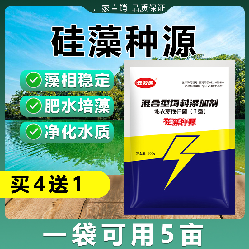 云牧通硅藻藻种水产养殖低温肥水