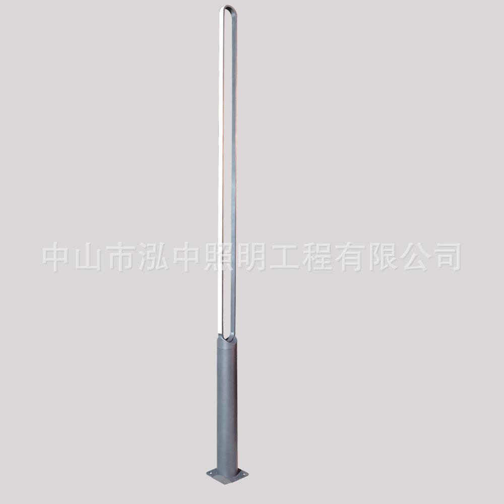 铝材弧形镂空造型庭院灯3米外圆发光现代路灯30w50wLED景观
