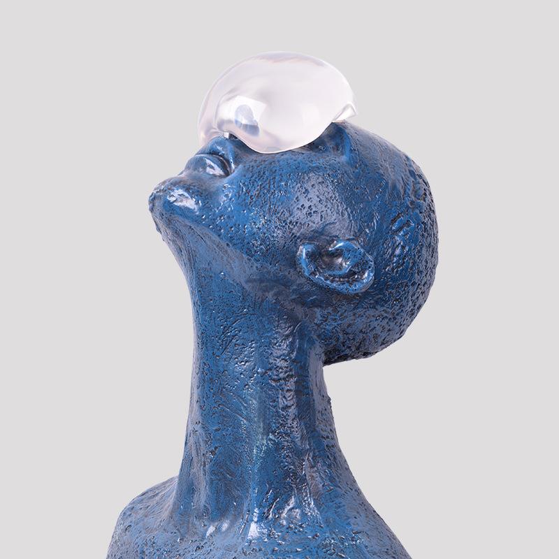 雕塑摆件电视柜旁北欧客厅现代树脂人像艺术创意家居装饰品造型