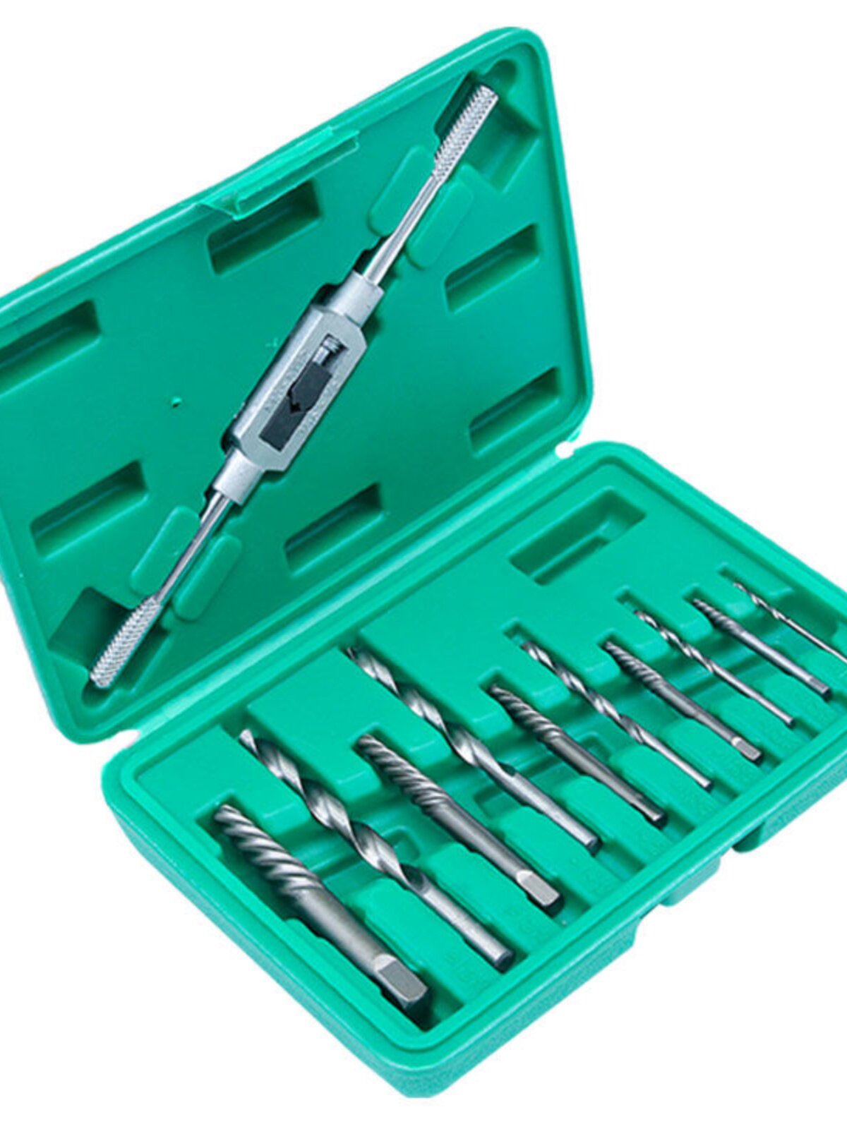 断丝取出器断头螺丝取出器滑牙取断螺丝汽车维修工具反丝倒丝绿