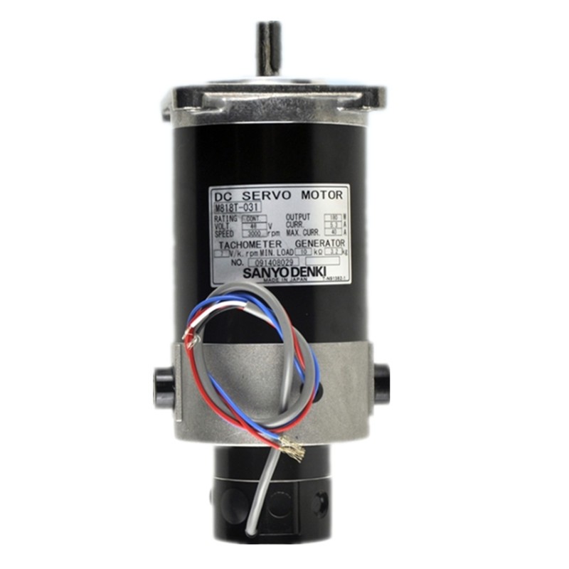 现货M818T-031火花机48V伺服电机马达SANYO三洋T818T-036直流电机