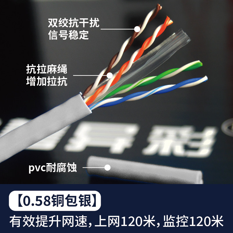 安普超五类六类千兆网线家用8芯宽带POE监控5 6类网络线100 300米,特色手工艺,其他特色工艺品,淘宝优惠券,粉丝福利购,淘宝优惠卷