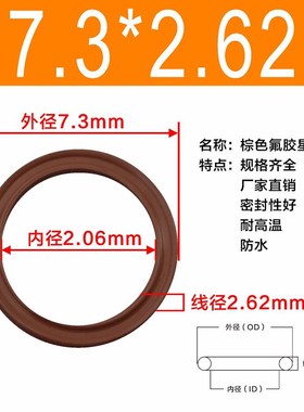 星型圈X型圈内径1.24/2.06/2.84/3.63/4.42/5.23/6.02/7.6*2.62