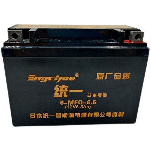 12V6.5A摩托车干电瓶珠江男装CG125摩托12N6.5-B天马免维护蓄电池