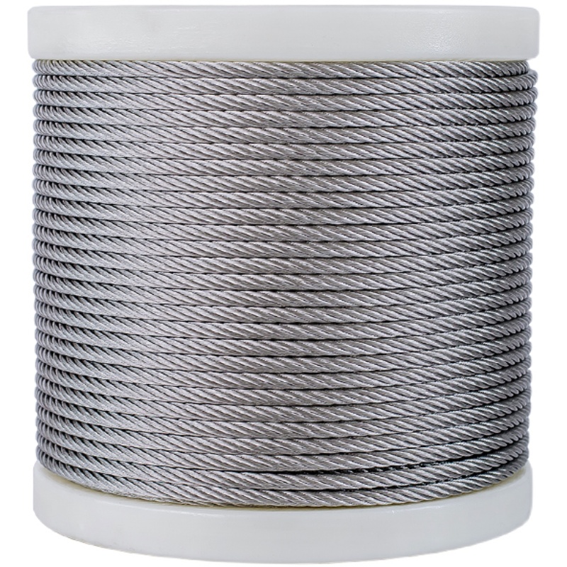 7*37结构 超软钢丝绳 304不锈钢起重钢丝绳4 5 6 8 10mm