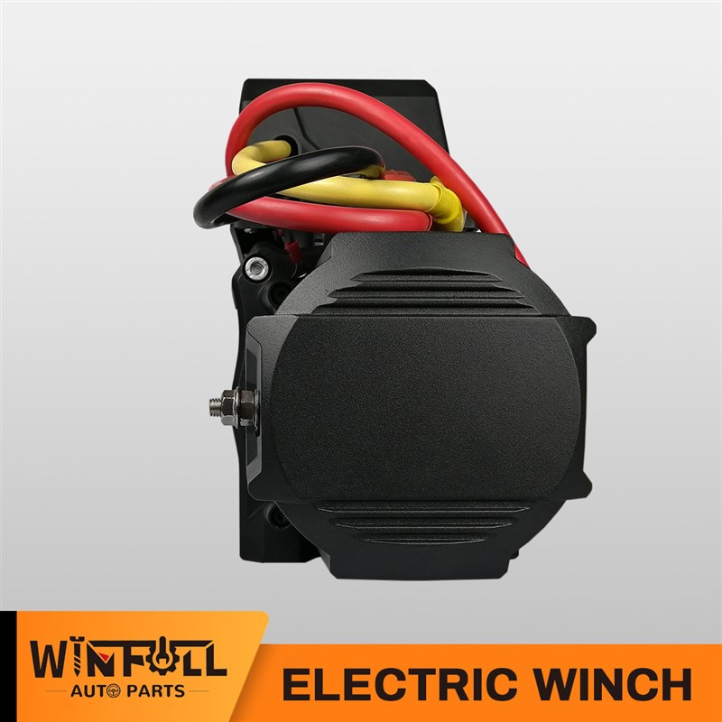 9500LBS 4309KG钢丝u绳绞盘 12v24v直流电动绞盘吊机 自救电动绞