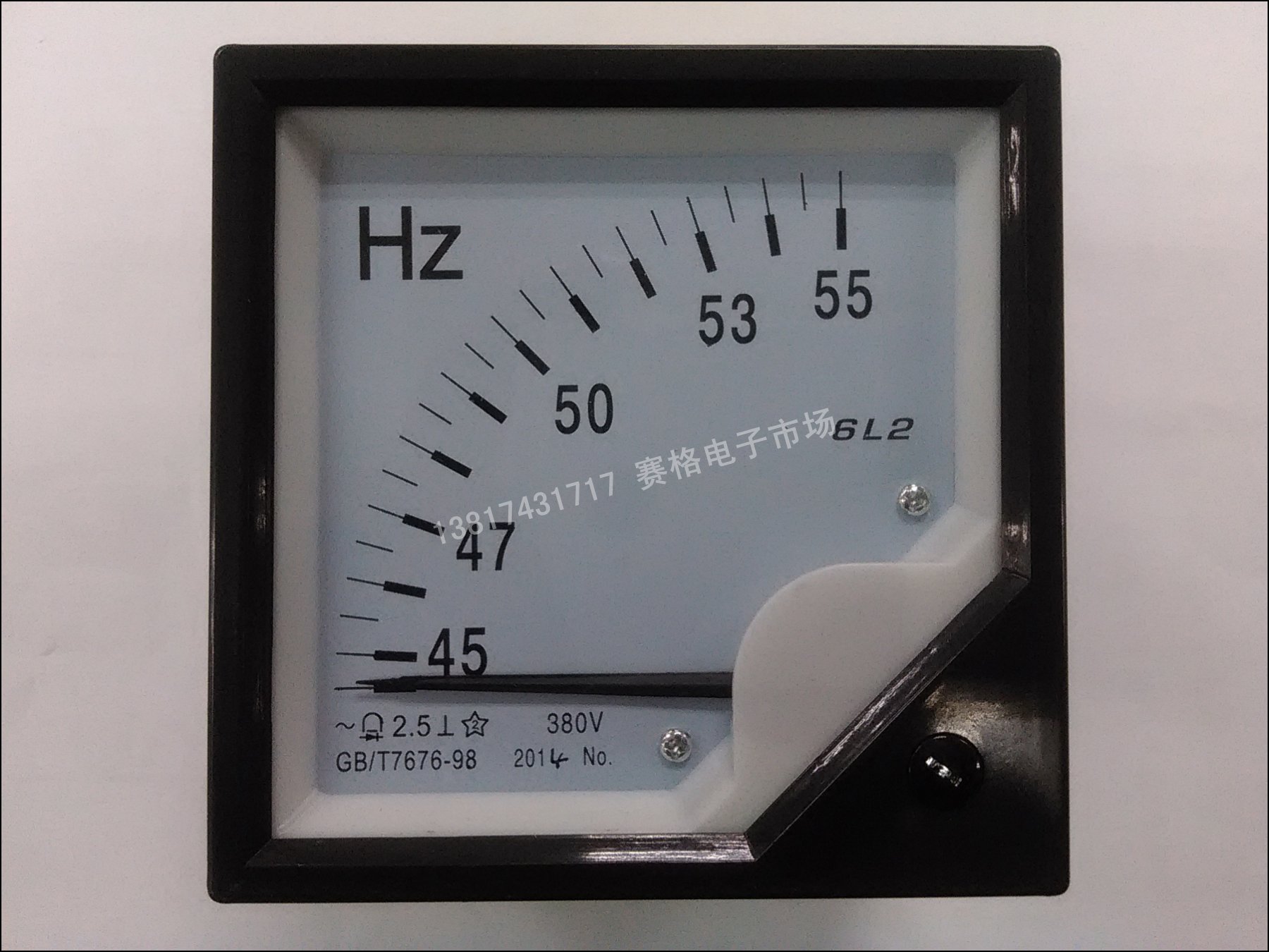 6L2-50HZ   220V 交流电压频率表 指针式交流电流电压表 380V