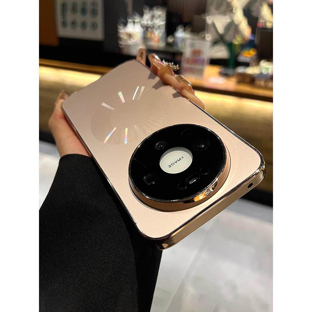 防滑纹理边框适用华为mate80promax手机壳新款带镜头膜Mate80保护套原机磨砂高级感电镀硅胶全包防摔软边男女