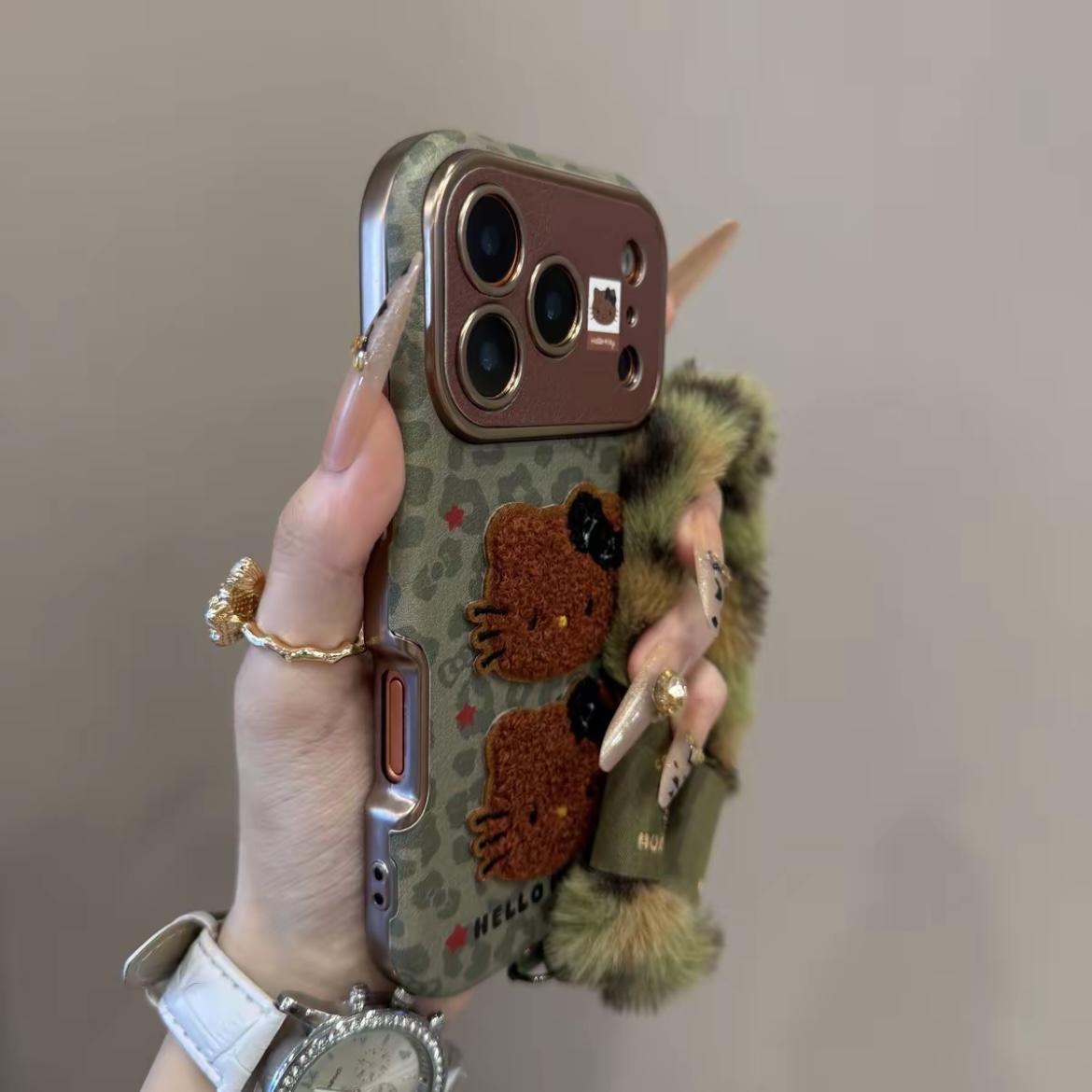 ins可爱kt猫毛绒适用苹果1