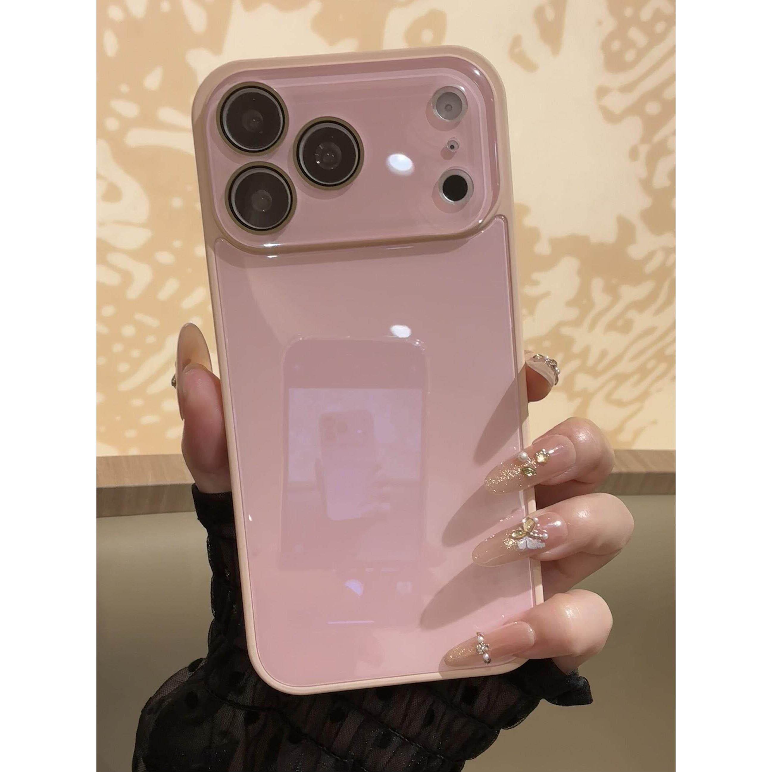 极简糖果色水晶玻璃全包适用苹果17promax手机壳高级感奢华iphone16pro全包镜头膜15硅胶防摔14小众13情侣12