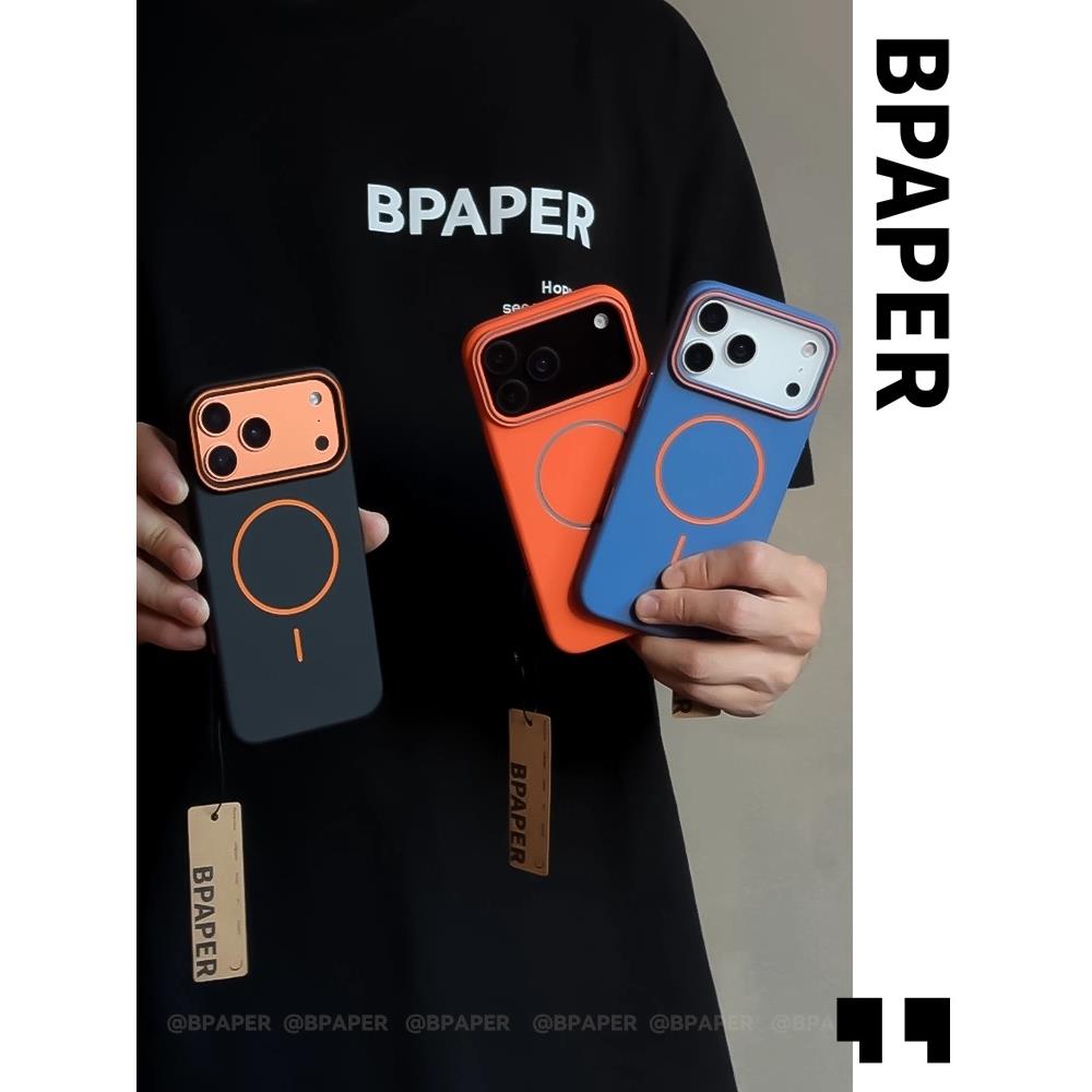 极简Beats同款细圈磁吸亲肤pc适用苹果17promax手机壳新款iphone16pro亚克力15pro磨砂14plus防摔13高级感12