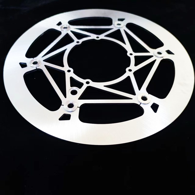摩托车刹车碟刹车盘浮动盘碟盘定做  越野车浮动大盘320mm