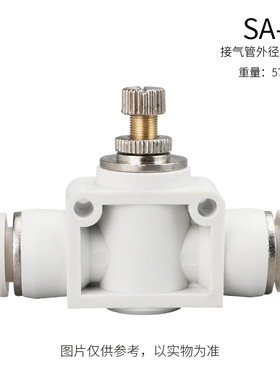 SL气动快速接头白色管道阀SA节流调速阀10-01/12-02/3/6-M5控制阀