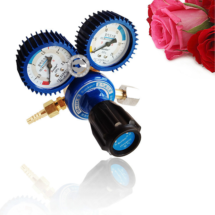 邦克工具防震氧气表 OR-03K气体减压器 压力表 焊炬割炬BK-319001