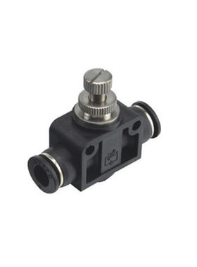 DSA管道节流阀黑色精品气N动接头气管接头