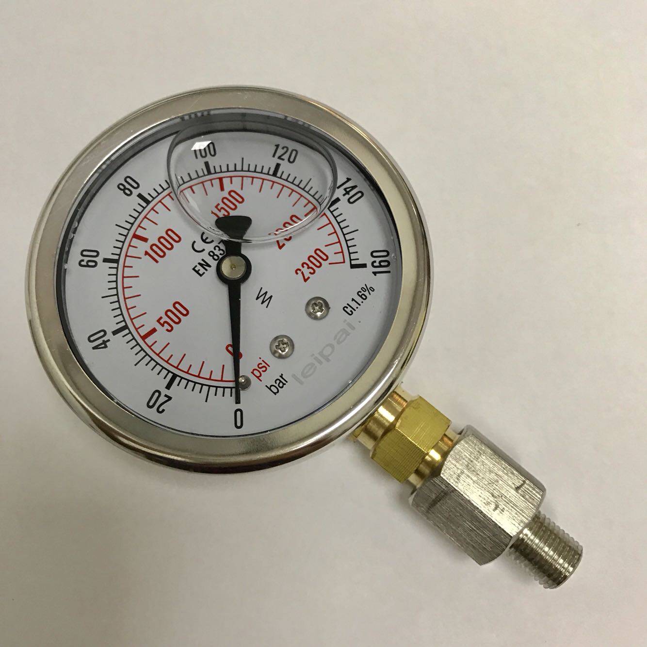 160bar 2300psi (16mpa) 压力表 直径前61mm-后68mm 螺纹m10x1