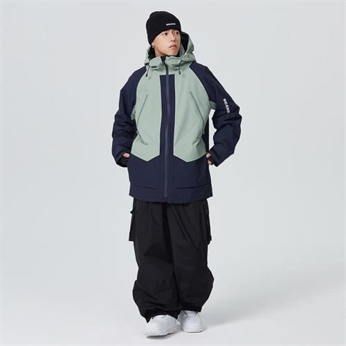 SEARIPE雪怡派单板滑雪服全压胶女男款防水防风防寒加厚外套冬季