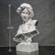 琴女树脂雕像样板间简约酒柜石膏头像软装 饰艺术品办公室摆件大号