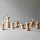 叁几 一条条木墩 实木原木茶几凳子家用矮凳民宿边几摆件根雕茶台