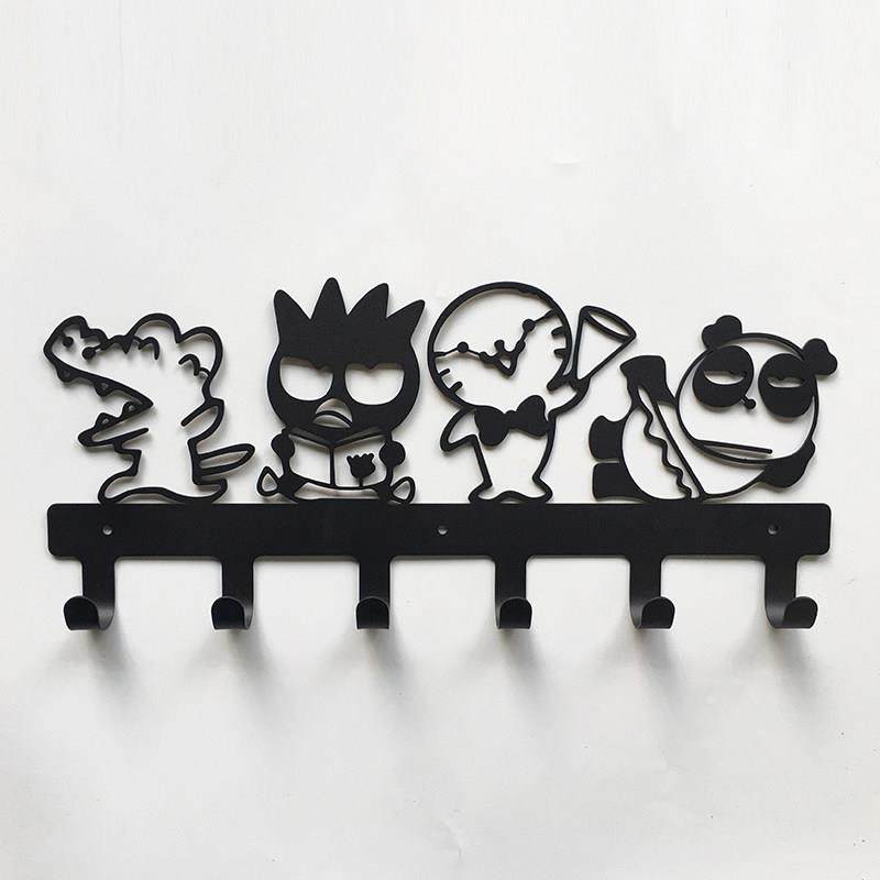 创意铁艺酷企鹅Xo钩卡通打孔免钥匙存储衣架粘在门后的墙上,收纳整理,挂钩/粘钩,淘宝优惠券,粉丝福利购,淘宝优惠卷