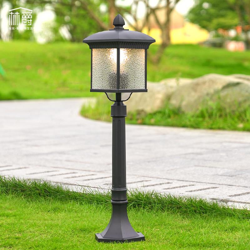 太阳能户外防水草坪灯别墅大门两侧柱子灯室外花园露台墙灯接电款