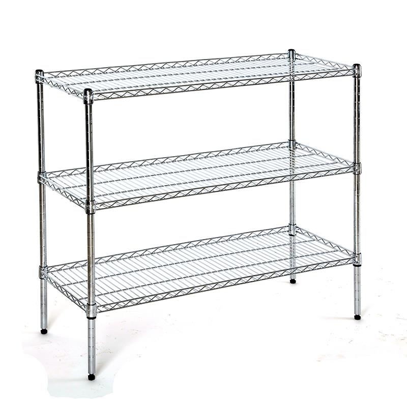 厨房置物架两层落地可调节隔层架23家用台面收纳整理架微波炉架子