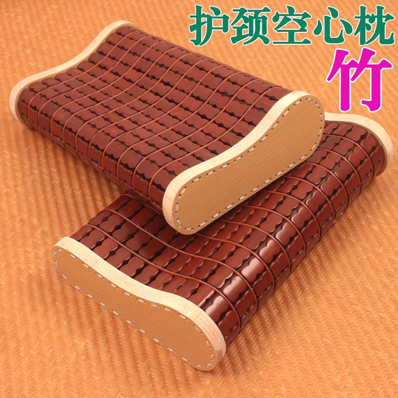 竹枕头夏季麻将空心枕凉席护颈枕凉爽透气汗蒸房枕头单人颈椎枕