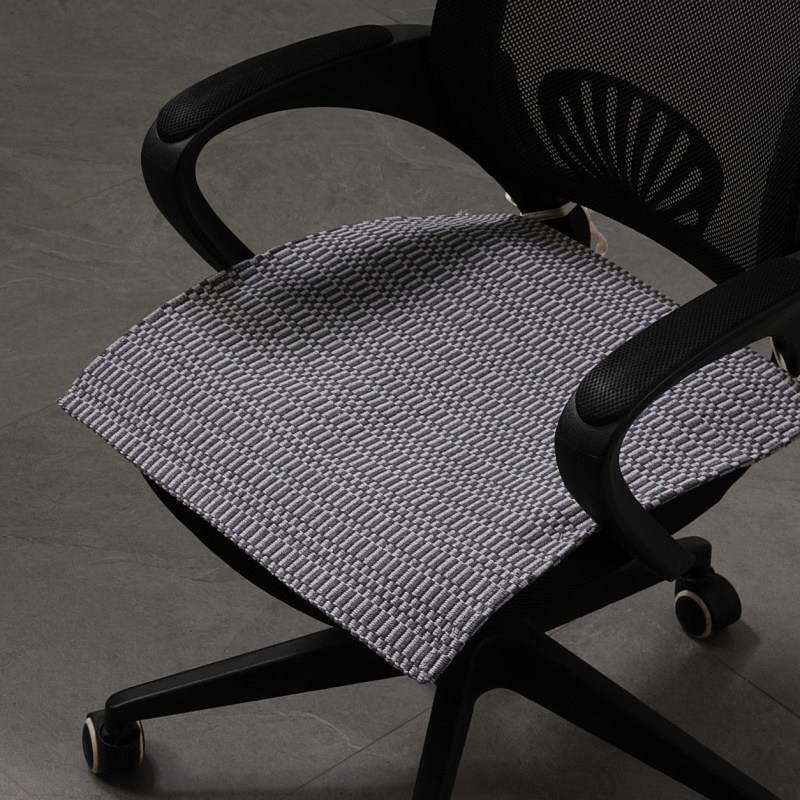 棉麻棉线坐垫椅垫四季通用防滑北欧办公室电脑椅屁垫单人久坐垫子