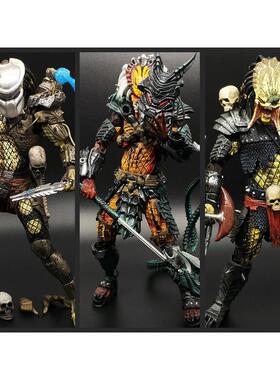 终极战士模型模型AVP异形狗凯尔特长老独狼可动人偶电影摆件 迷失