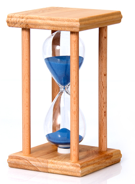 实木复古沙漏计时器简约节日创意手工定制礼品客厅办公室装饰摆件