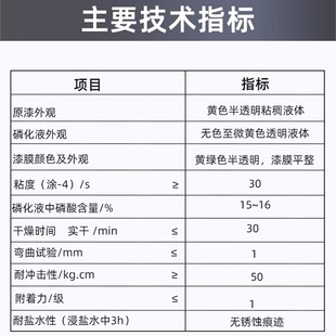千居美环氧磷化底漆金属防锈漆铝合金镀锌漆不锈钢漆防腐油漆涂料