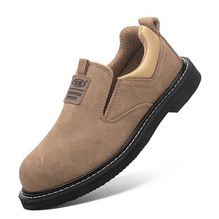 工地夏季 带钢板防砸防刺穿轮胎底工作鞋 透气防烫 男款 电焊工劳保鞋