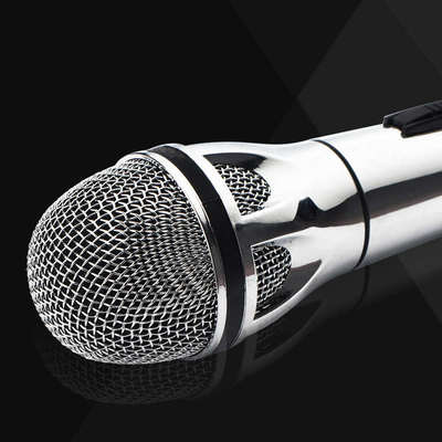 新款包邮动圈式KTV专用话筒K歌家用有线麦克风唱歌卡拉OK拉杆音响