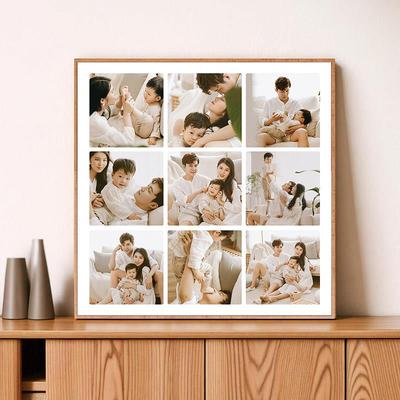 九宫格相框摆台婚纱放大挂墙结婚相片加洗全家福亲子个人写真照片
