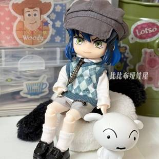 嘴平伊之助ob11素体整娃衣鬼灭之刃12分bjd娃娃可动玩偶换装全套