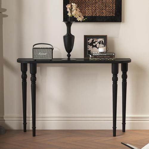 实木玄关桌入户门走廊极窄靠墙桌酒店宾馆玄关台暖气片置物架简约