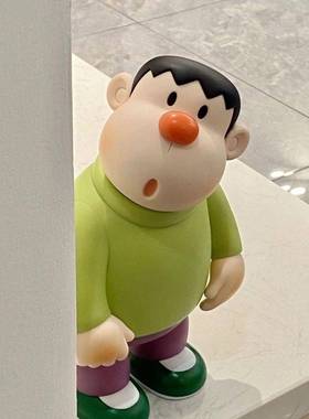 呆萌可爱歪头胖虎模型潮玩创意桌面摆件客厅电视柜玄关酒柜装饰品