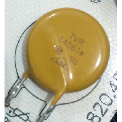 直插压敏电阻 14D561 TVR14561 14K561 全新原装 黄色