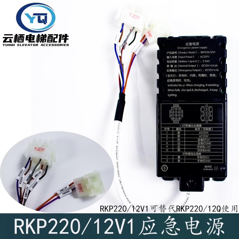 杭州西奥电梯应急电源RKP220/12V1/12Q 轿顶集成箱电源XO5249B242