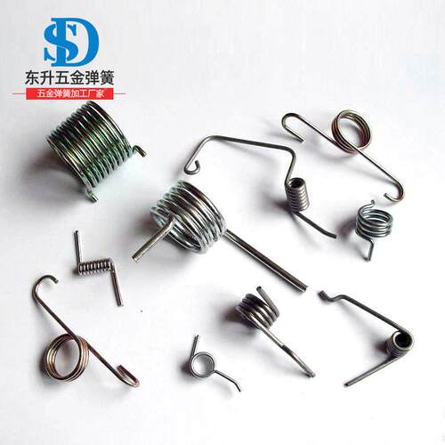 锈钢缩弹簧 拉032长伸弹簧带钩压 电器玩具 长不钩尾精密拉伸弹簧