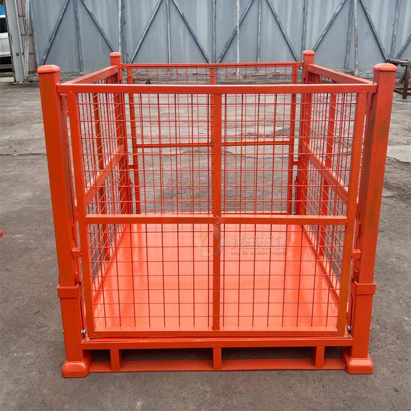 金属叠网状仓储 笼加厚加固周折式200 快递分拣转笼 网格收纳箱