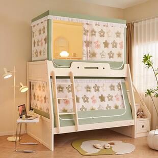 2024新款家用子母床上下铺蚊帐1.2上铺1.35下铺遮光蚊帐1.5书架款