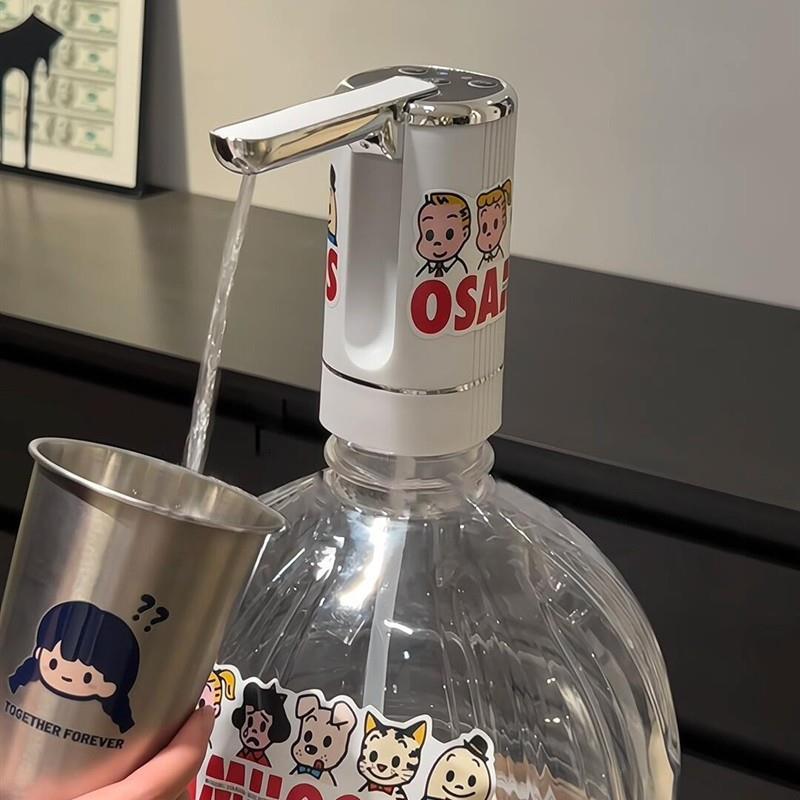 原田治纯净水桶自动抽水器桶装水饮水机小型电动泵家用充电大水量