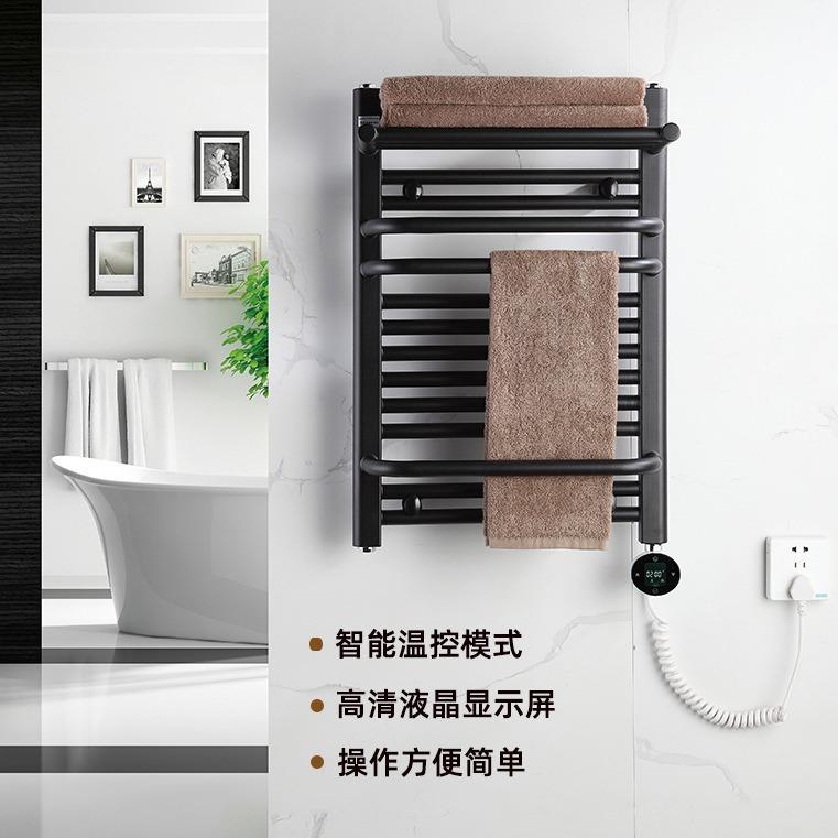 电热毛巾架卫生间毛巾烘干架加热浴巾置物架家用智能恒温个喷塑无
