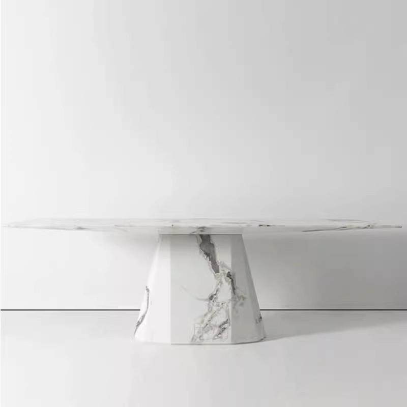 意大利欧式极简天然大理石餐桌现代别墅样板房西餐厅椭圆形餐桌,金属材料及制品,金属加工件/五金加工件,淘宝优惠券,粉丝福利购,淘宝优惠卷