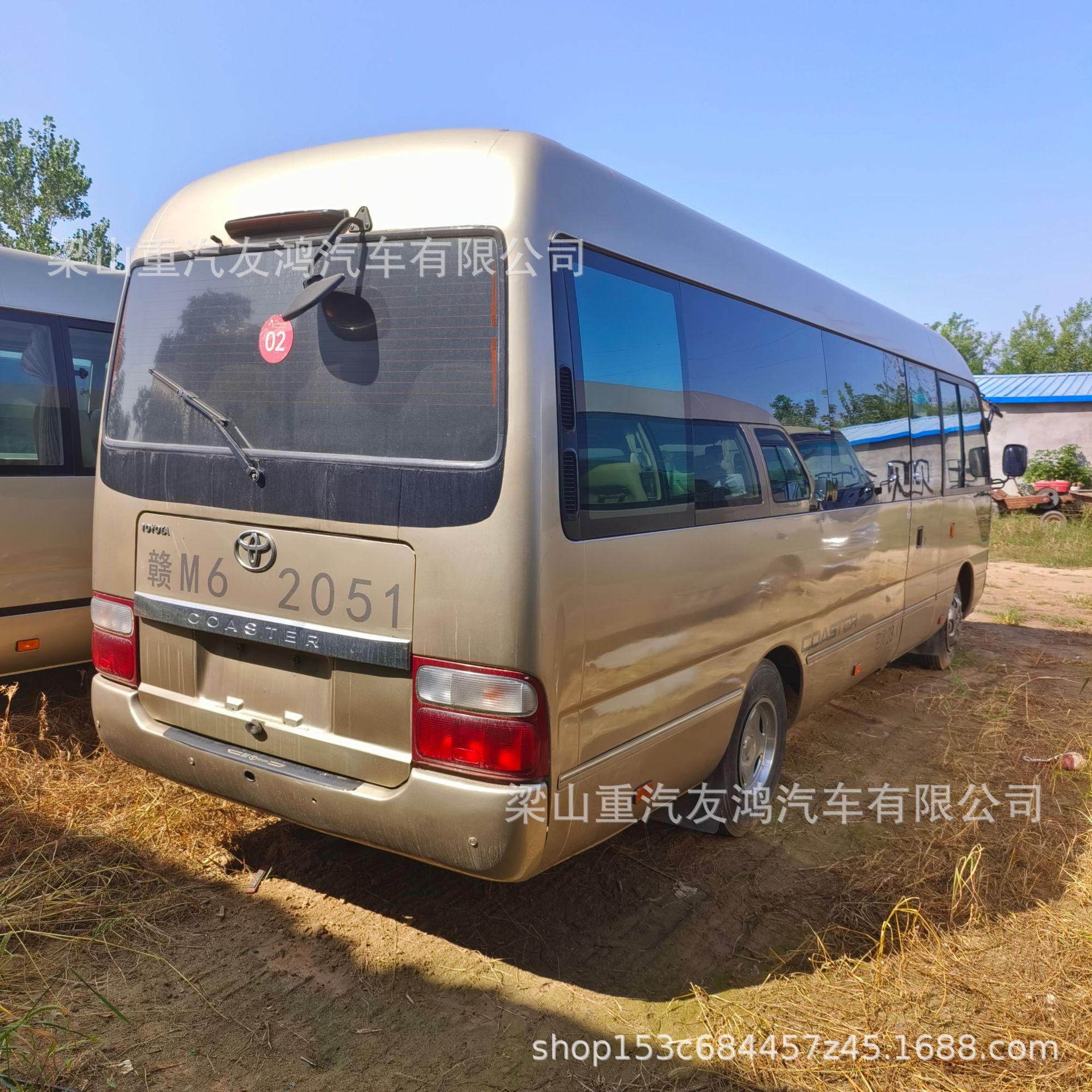 出口丰田考斯特19座木地板豪华巴士精翻新欧三排放中巴客车