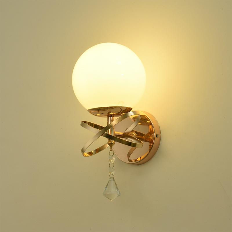 壁灯卧室床头灯现代简约创意北欧客厅楼梯过道房间led密封防尘灯