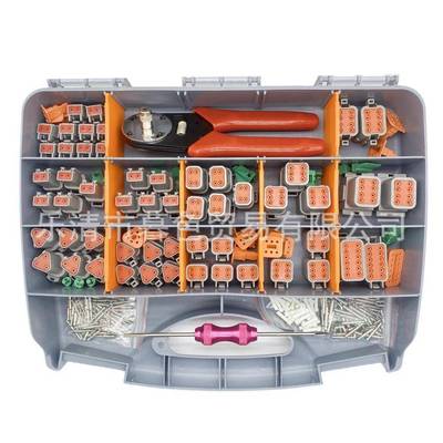 388PCS德驰防水汽车连接器套装DT06-2S/3S/4S/6S/8S/12S公母护套