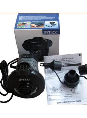 INTEX66620快速充气泵220v电泵可配3个不同的气嘴